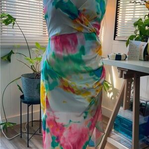 Zara Colorful Midi Dress